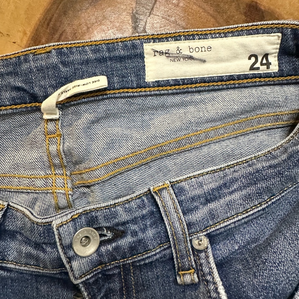 RAG & BONE Dre Low-Rise Boyfriend - Clean Marie - Picture 3 of 3
